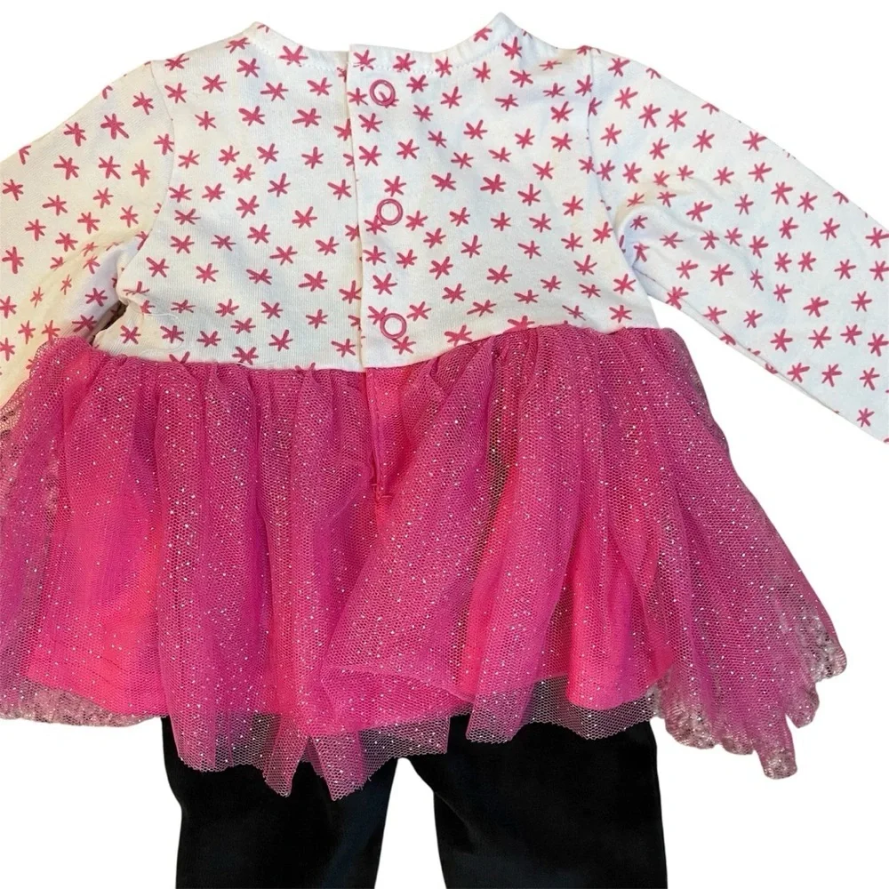 Baby Essentials 3M Leopard and Penguin Tutu Outfit Set